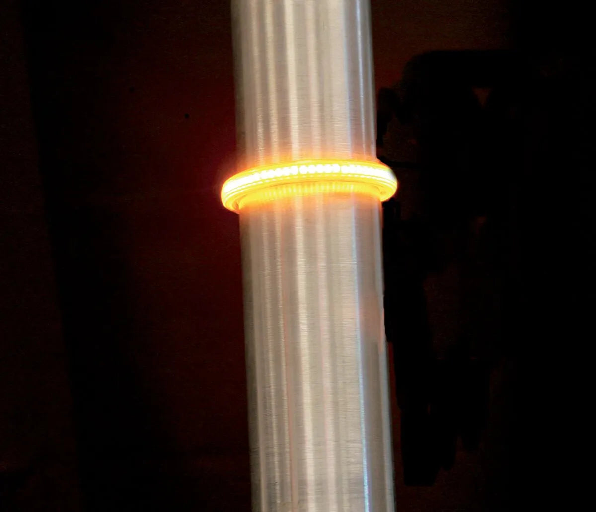 Custom Dynamics Truwrapz Led Fork Lights - Amber/smoke