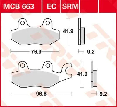 Trw All Round Spiekane Metaliczne Klocki Hamulcowe - Przód i Tył