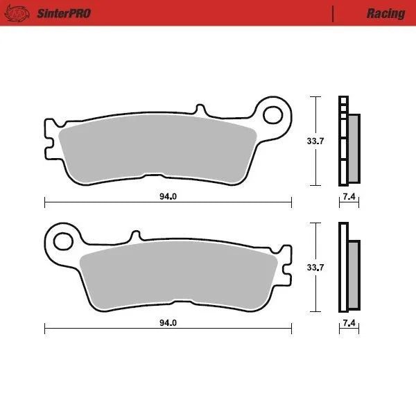 Moto-master Racing Offroad Brake Pads - Sintered Metal - Front