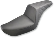 Saddlemen Step-up Seat - Lattice Stitch - For Harley Davidson