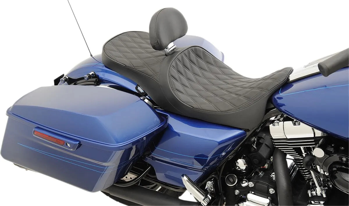 Drag Specialties Low Profile Touring Seat - For Harley Davidson