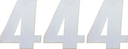 Moose Offroad Vinyl Race Numbers - 6" White