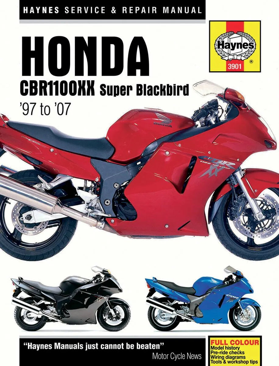 Haynes Repair Manual for Honda Blackbird CBR 1100 XX 1997-2007