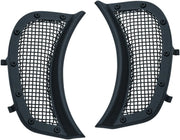 Kuryakyn Mesh Headlight Vent Accents - Black