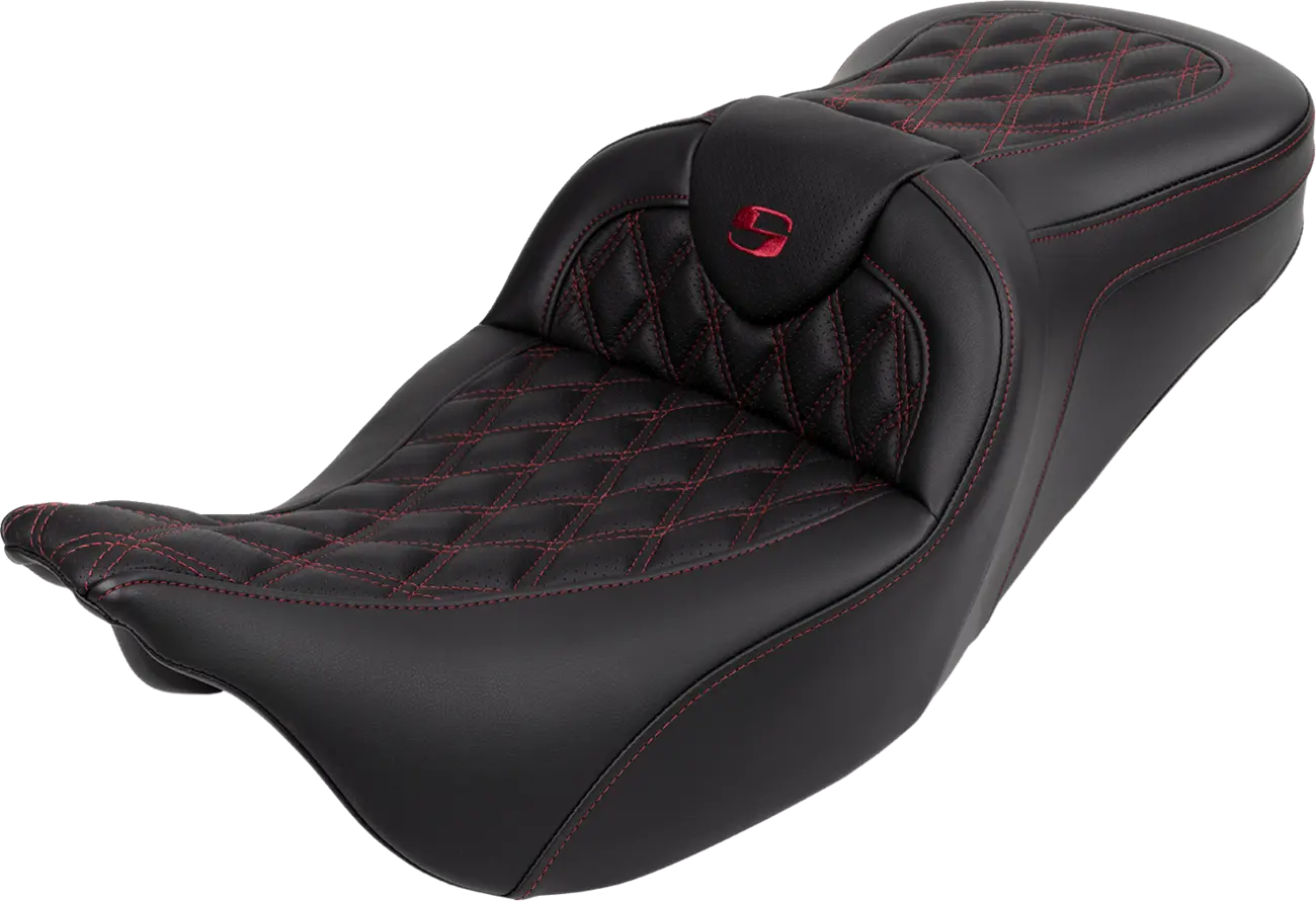 Saddlemen Roadsofa Lattice Stitch Seat - For Harley Davidson