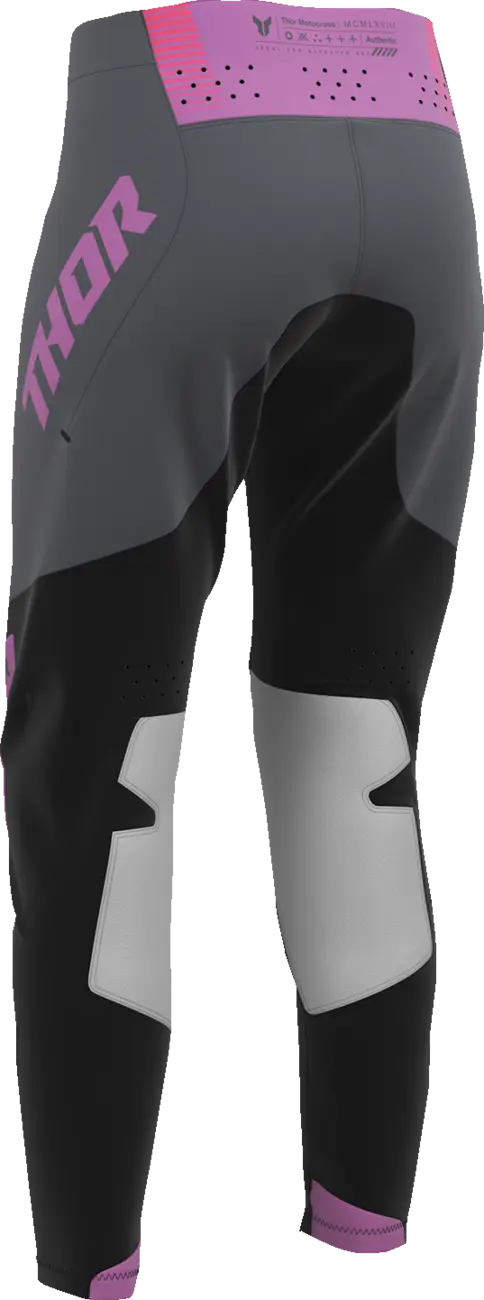 Thor Women's Sportmode Velocity Pants - Black/Dark Gray/Pink/Purple