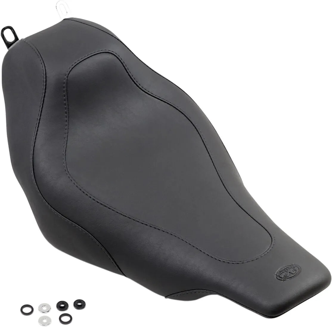 Mustang Tripper Solo Seat - Black - For Harley Davidson