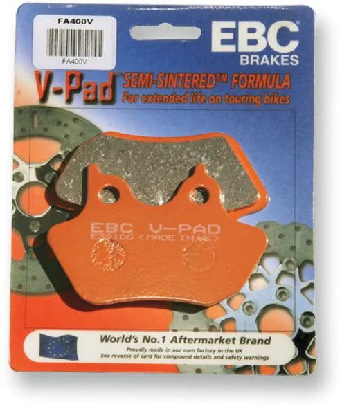 Półspiekane Klocki Hamulcowe "V" Ebc - Przód