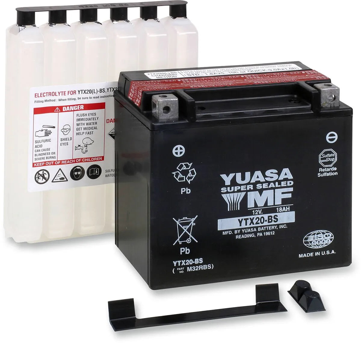 Yuasa YTX20BS AGM Battery for Harley Davidson Arctic CAT Yamaha