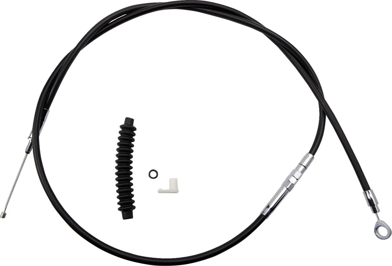 Wysokowydajny kabel sprzęgłowy Drag Specialties Czarny winyl