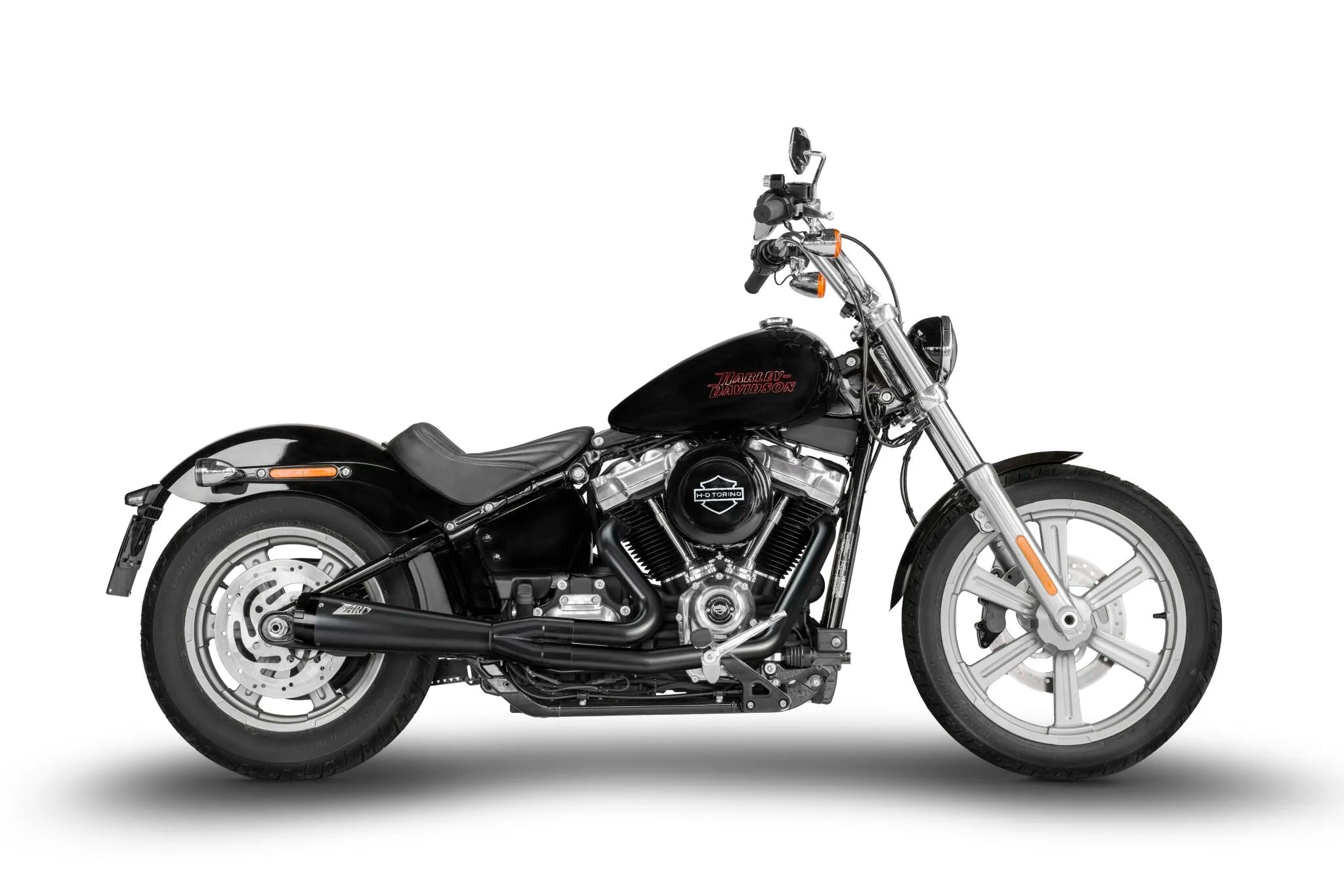 Zard 2:1 Pełny Układ Wydechowy Do H-d Softails (Czarny) - Homologacja ECE