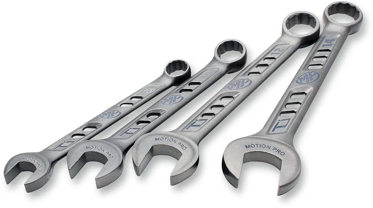Motion Pro Ti Prolight Titanium Wrench Set Silver 8-10-12-14mm