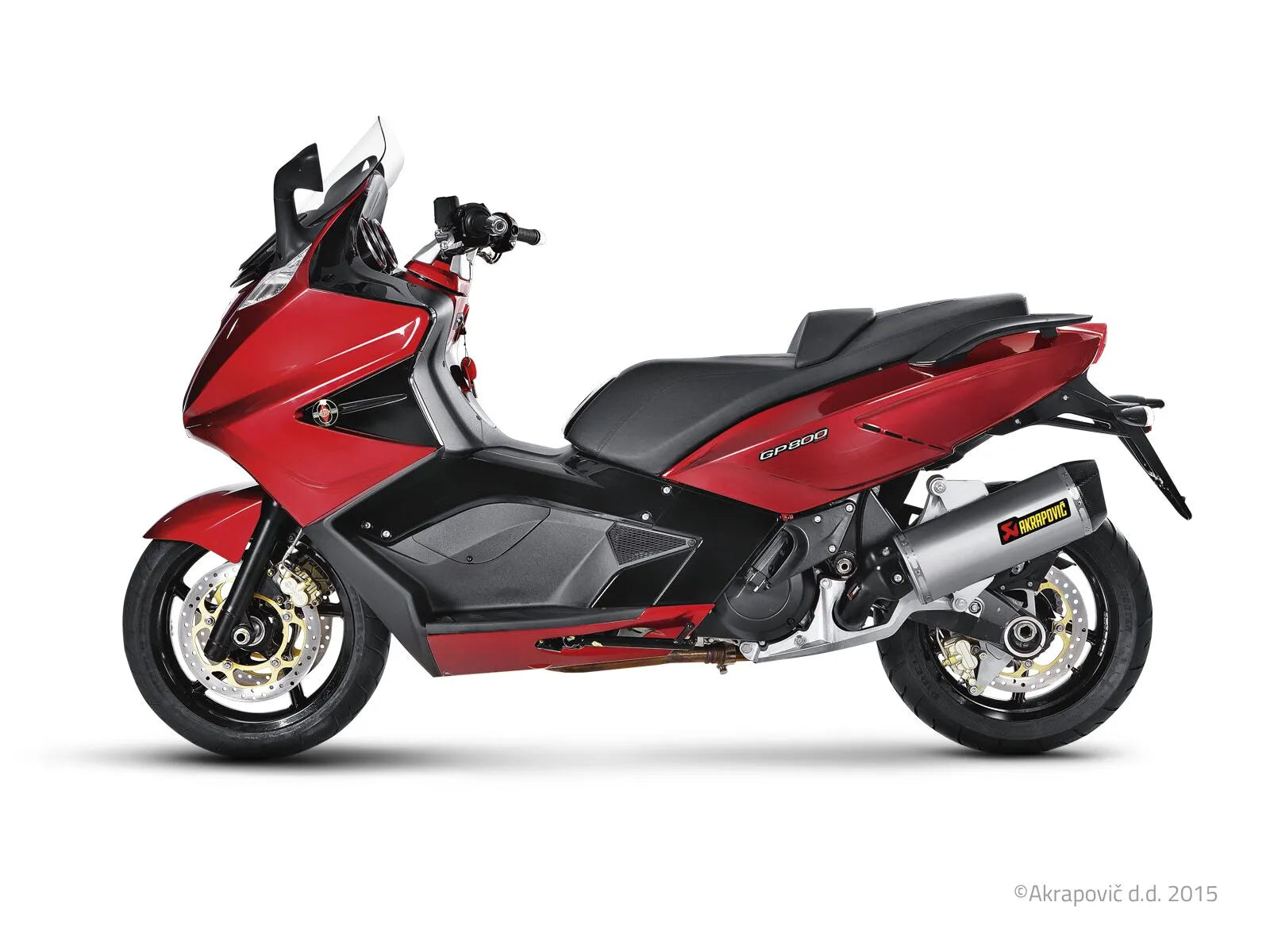 Tłumik Nakładany Akrapovic Slip-on Line Do Skuterów - Homologacja Drogowa ECE