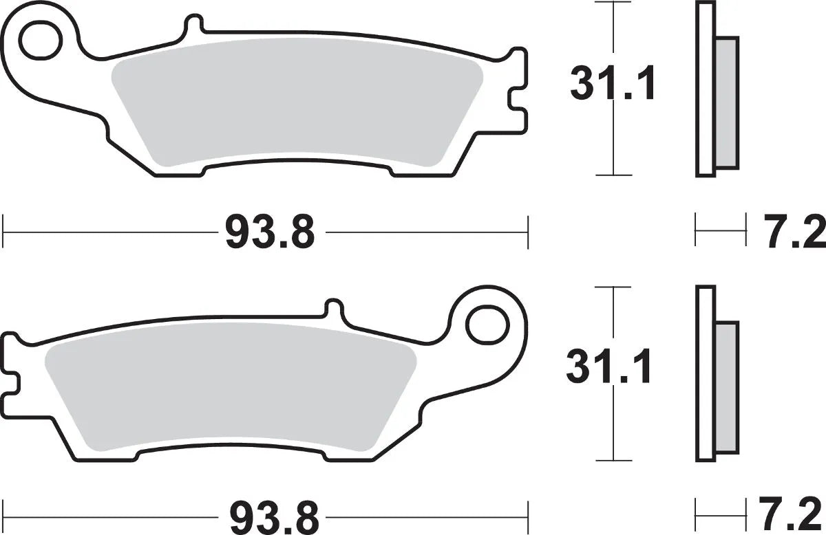Sbs Si Offroad Spiekane Klocki Hamulcowe - Przód