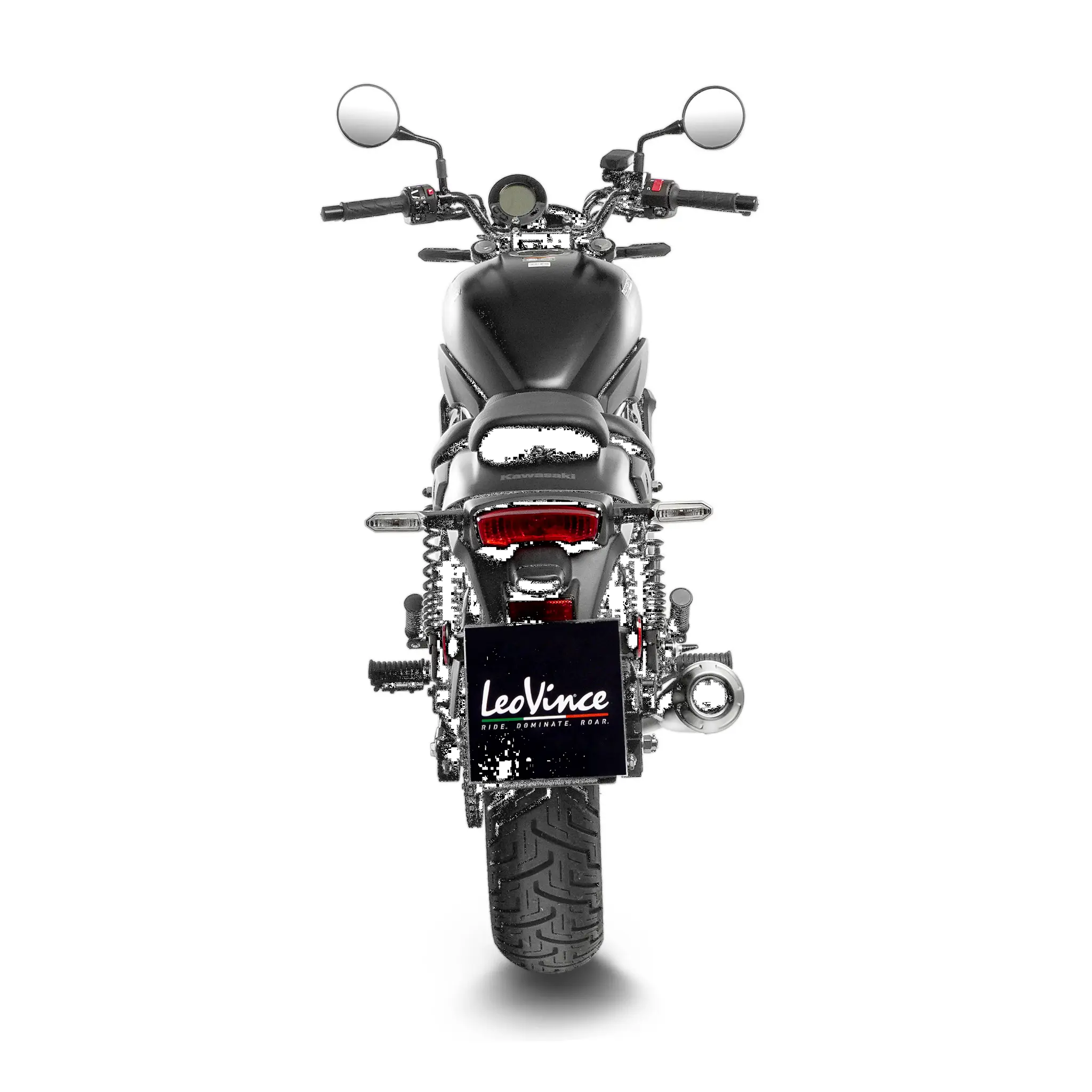 Leovince LV Classic Racer Black Slip-on Tłumik - Homologacja Drogowa ECE