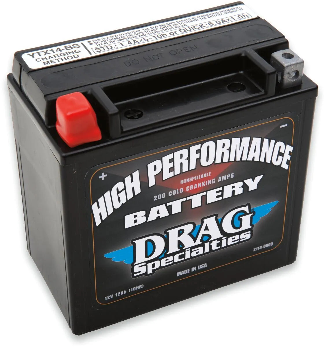 Drag Specialties Europe Only Battery - 12ah Lead Acid