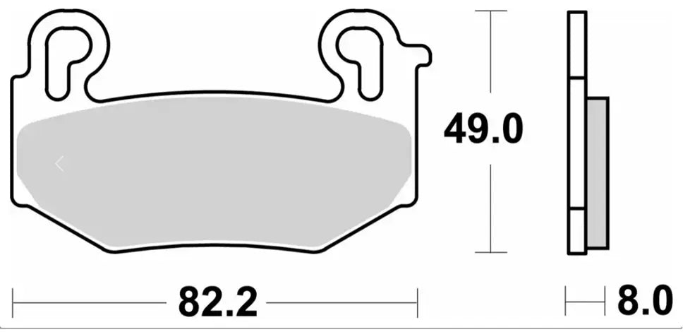 Sbs Hs Street Excel Spiekane Klocki Hamulcowe Przednie - Przód