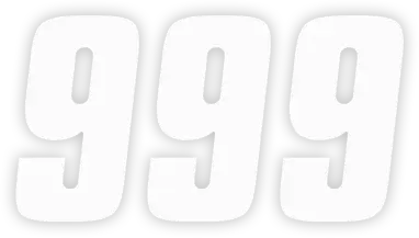 Factory Effex Number Stickers 9 White (3 Pack)