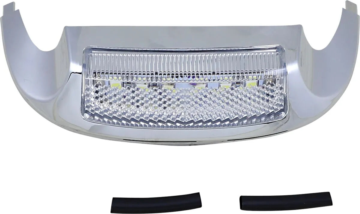 Custom Dynamics Led Front Fender Tip - Chrome/white