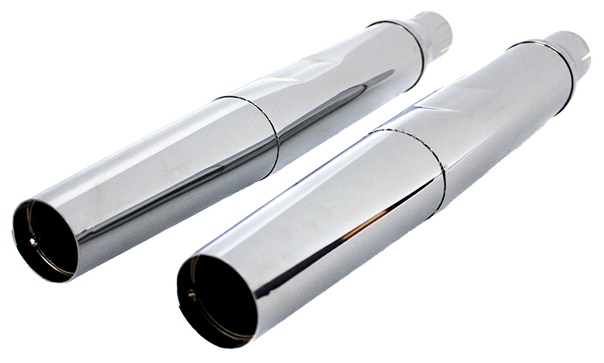 V-Twin Replica XLCH Chrome Tapered Mufflers – Exhaust