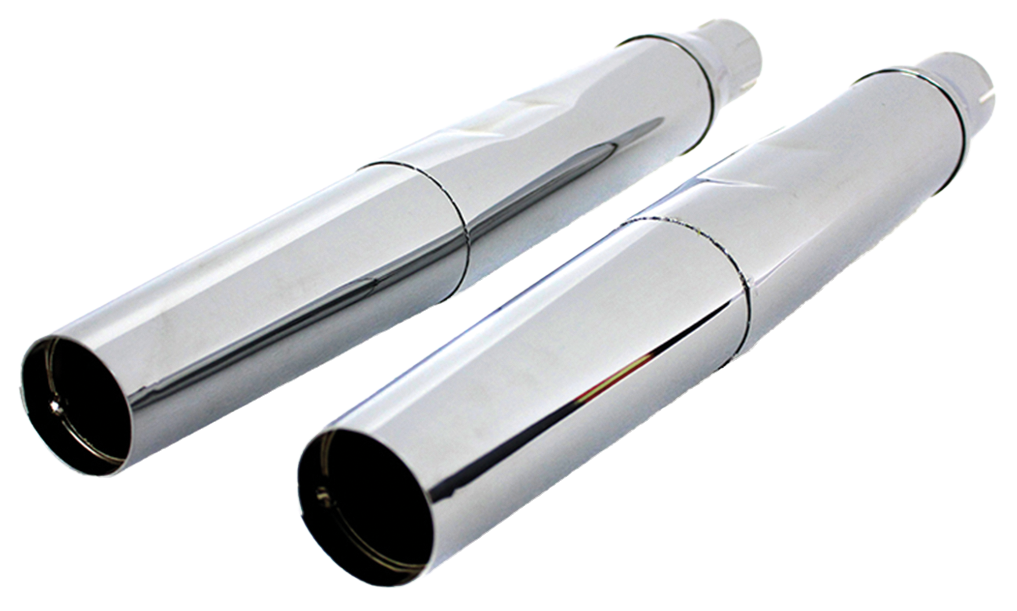 V-Twin Replica XLCH Chrome Tapered Mufflers – Exhaust