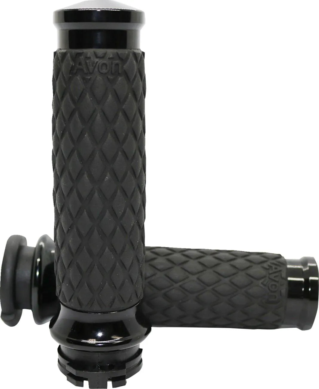 Avon Grips Diamond Contour Grips - Black Anodized