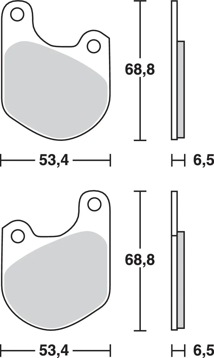Trw All Round Spiekane Metalowe Klocki Hamulcowe - Przód