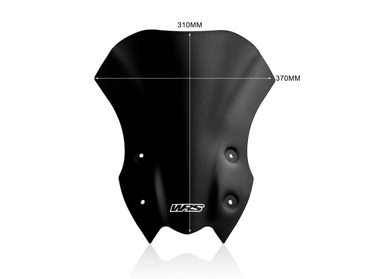 Wrs Windscreen - Naked Bike - Black Matte