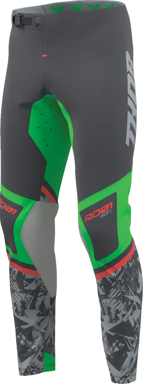 Thor Sportmode Punk'd Pants Charcoal/Green