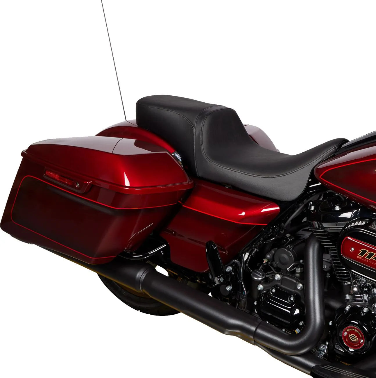Drag Specialties Performance Predator 2-up Seat - For Harley Davidson