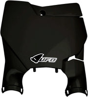 Ufo Stadium Number Plate With Fork Guards - Black