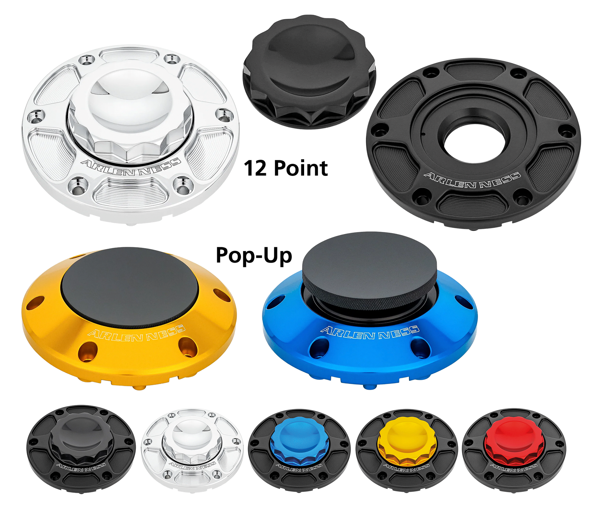 Arlen Ness Touring Style Gas Caps – Gas- & Oil Tank