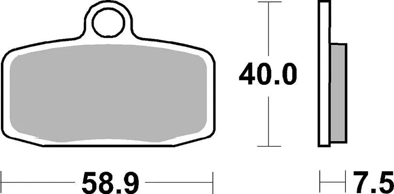 Zestaw Klocków Hamulcowych Sbs Cs Carbon Do Motocrossu - Przód