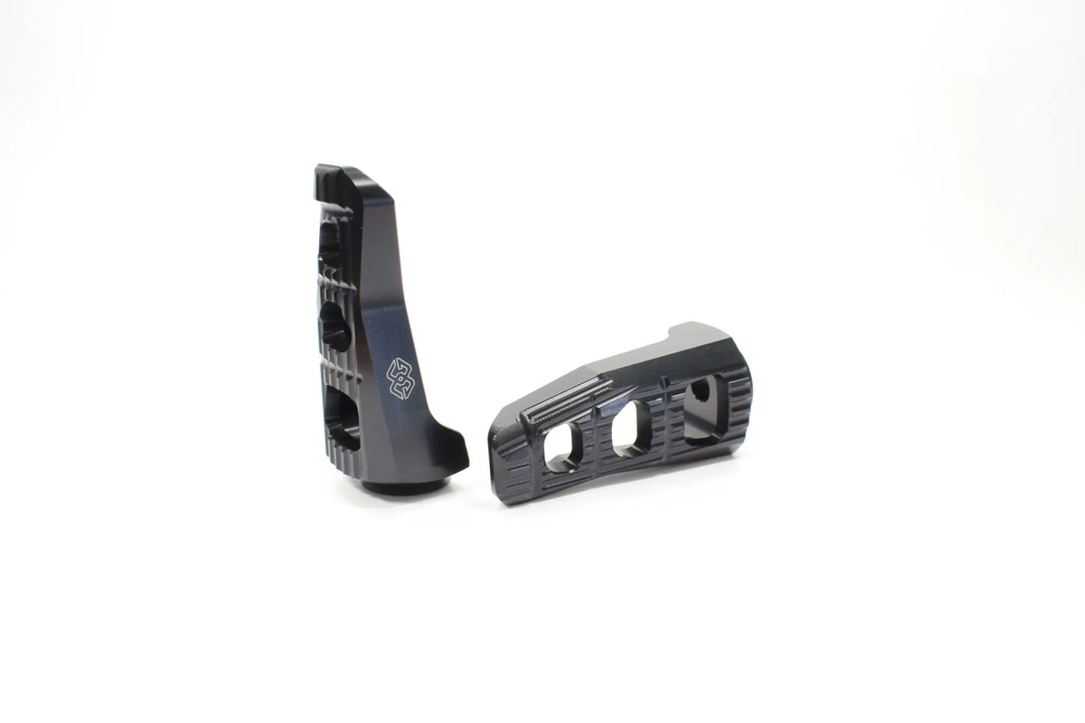 Gilles Tooling Uf20 Footpegs - Silver Aluminum Footrests