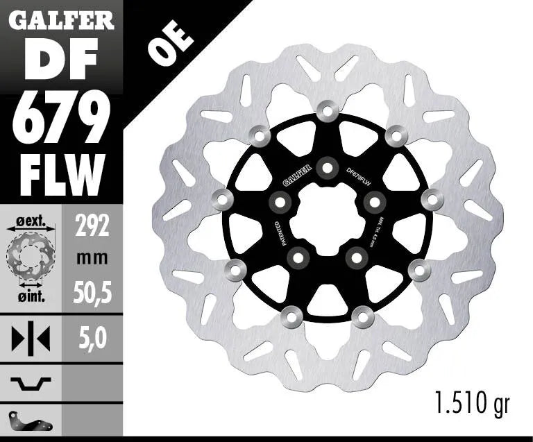 Galfer Floating Brake Rotor For Motorcycles - Front