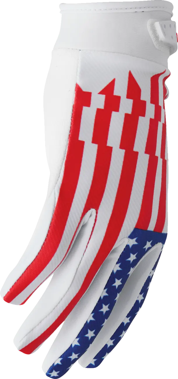 Thor Launchmode Patriot Youth Gloves Red White Blue