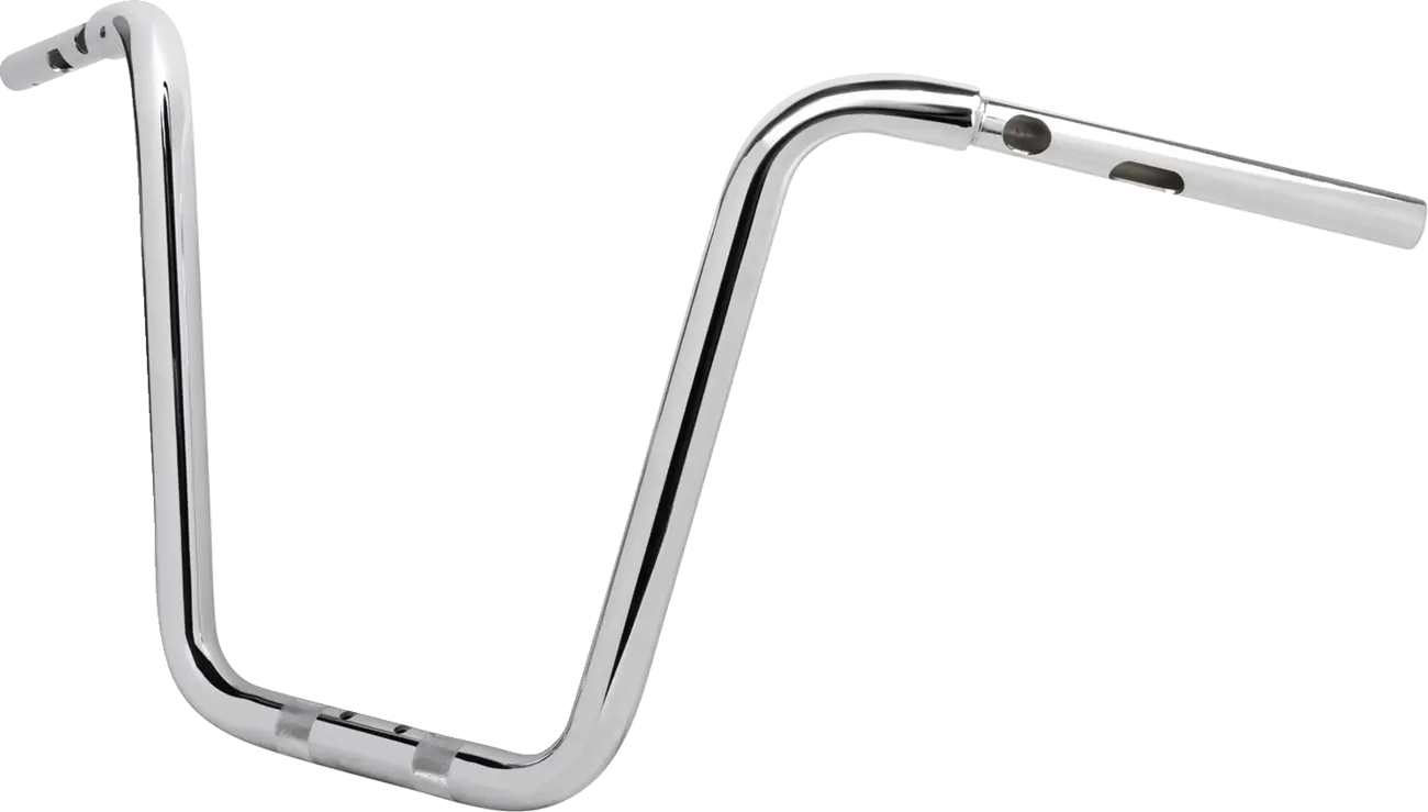 La Choppers Twin Round Handlebar - 14" Chrome Ape Hangers