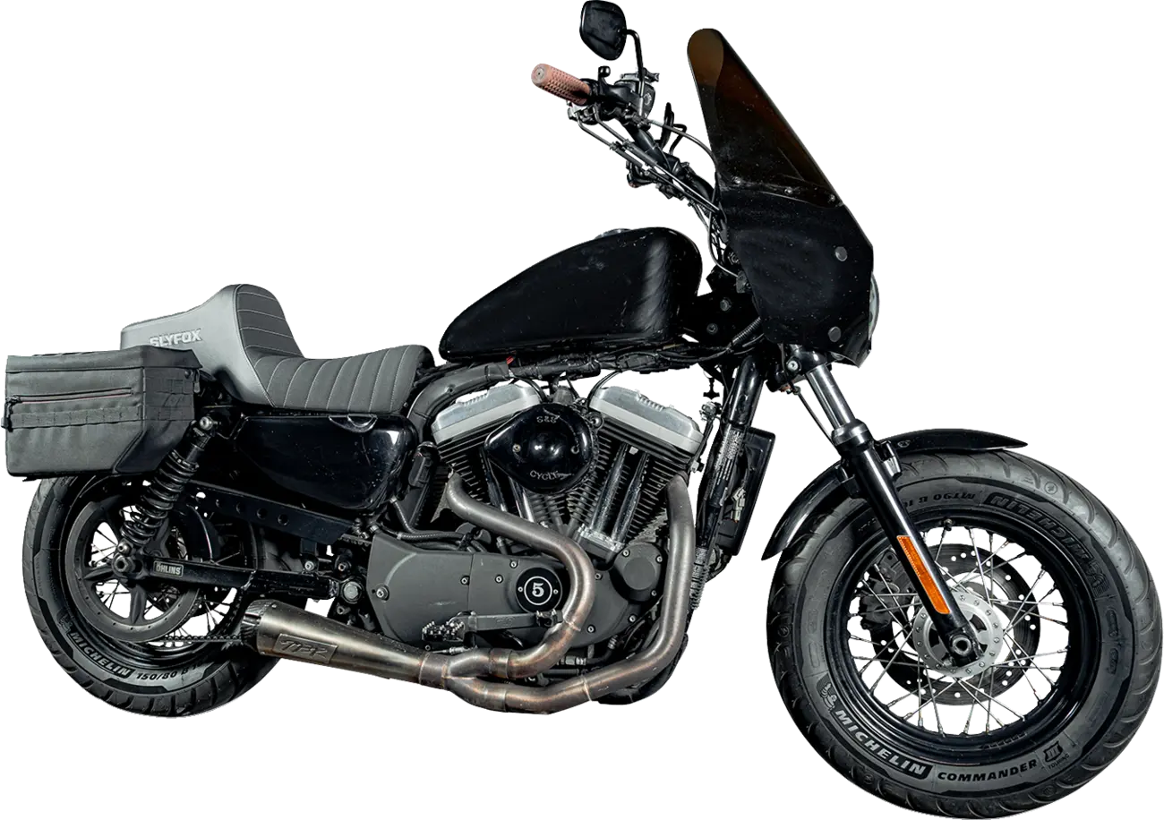 Slyfox High Noon Seat - Enhanced Comfort - For Harley Davidson