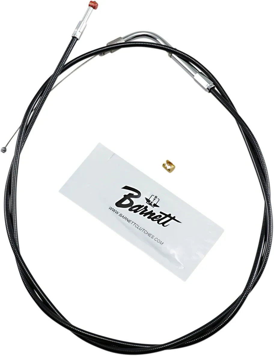 Barnett Black Vinyl +6 Throttle/Idle Cable for HD FLHT 96-07