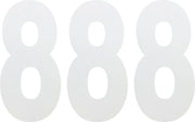 Factory Effex Standard Numbers 6" White - 3 Pack