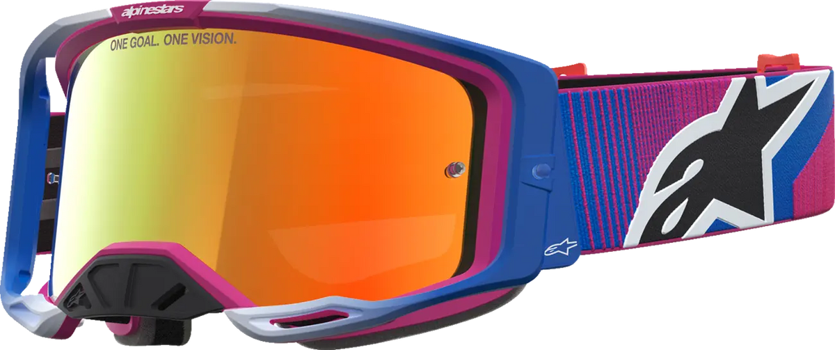 Alpinestars Vision 8 Maven Goggle Fire Red Black Mirror-Red