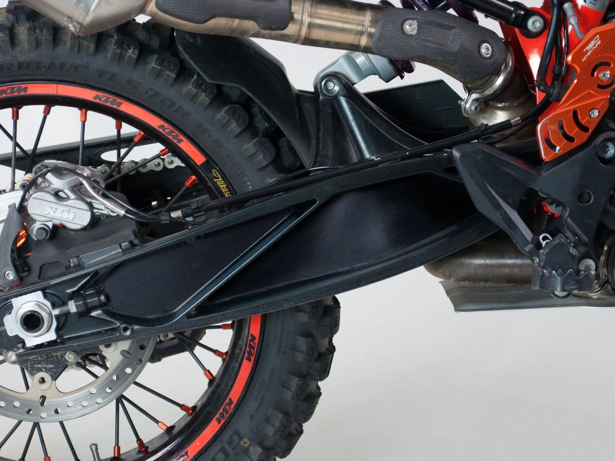 Uniracing Scratch Saver For Ktm - Black Vinyl Tank Protection