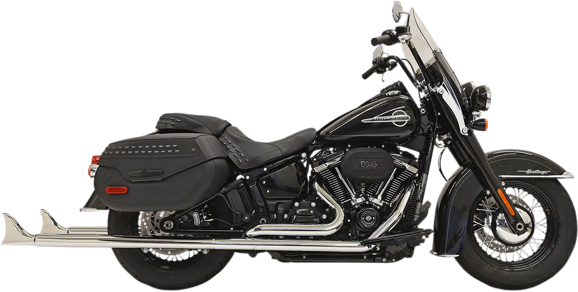 Bassani Xhaust Fishtail True Dual Układ Wydechowy Chrom
