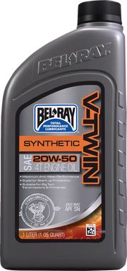 Bel-Ray V-Twin Synthetic 4-Stroke Engine Oil 20W-50 1 liter