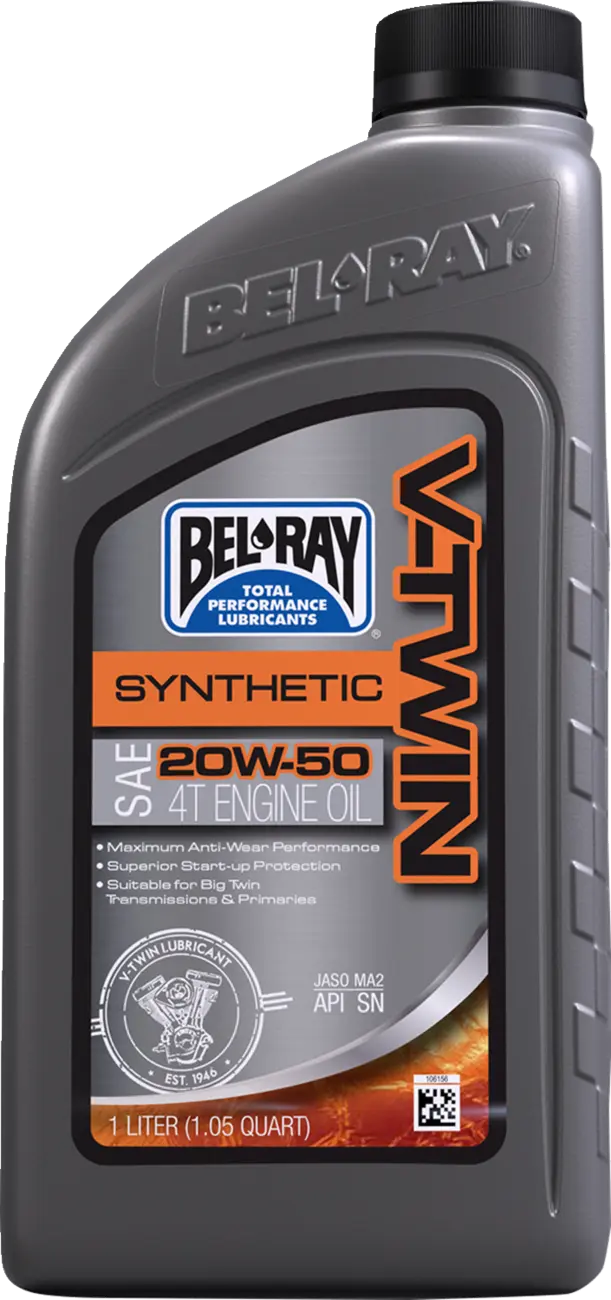 Bel-Ray V-Twin Synthetic 4-Stroke Engine Oil 20W-50 1 liter