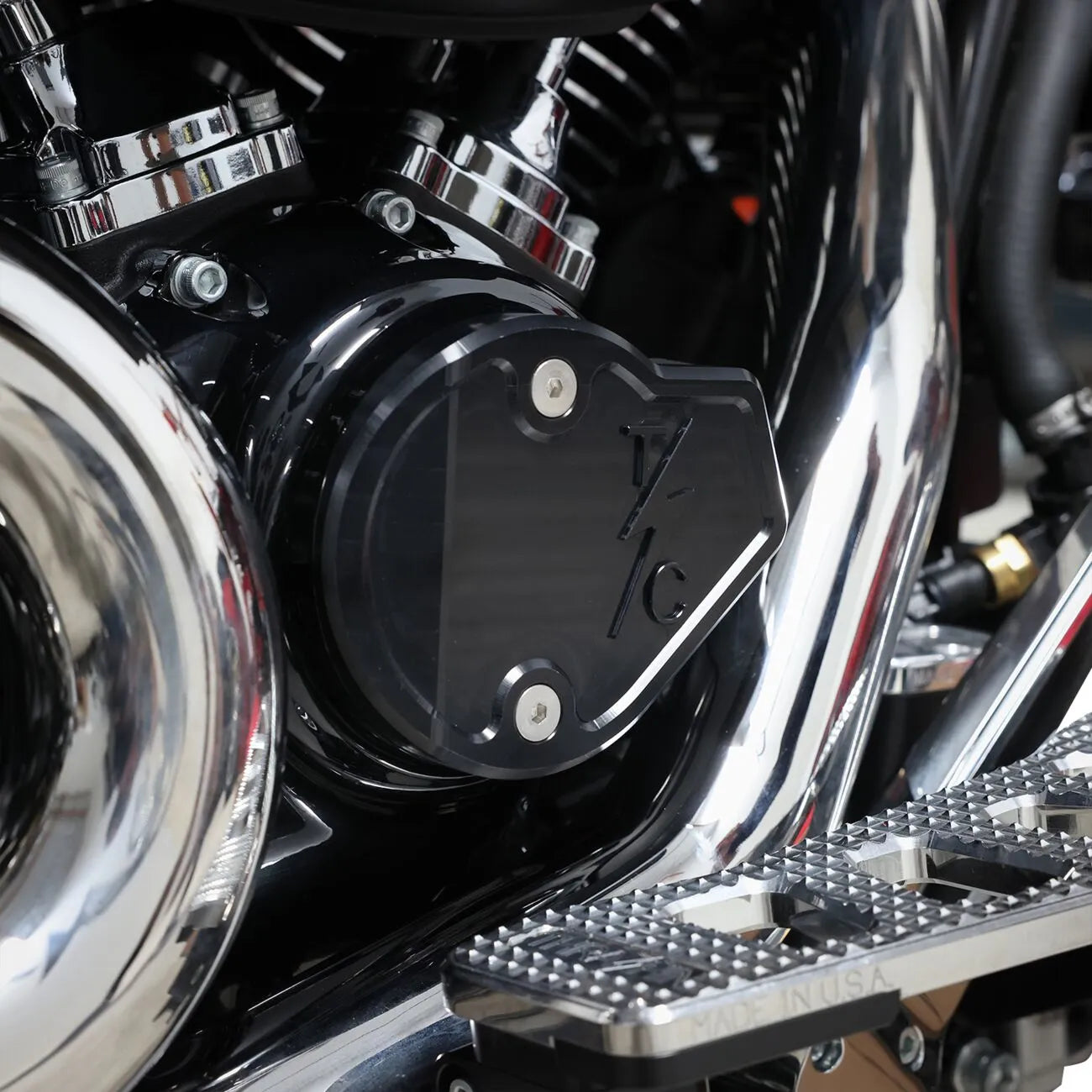Thrashin Supply Co. Cam Cover - Black Anodized