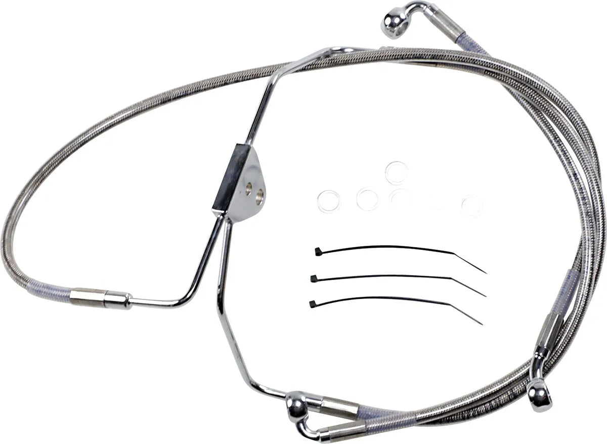 Drag Specialties Extended Brake Line Kit - Stainless Steel