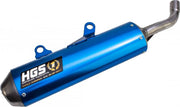 Hgs Tłumik 2-suwowy Aluminiowy Niebieski/Srebrny