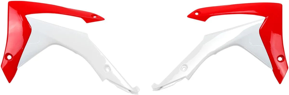 Ufo Replacement Radiator Shrouds - Oem Red/white