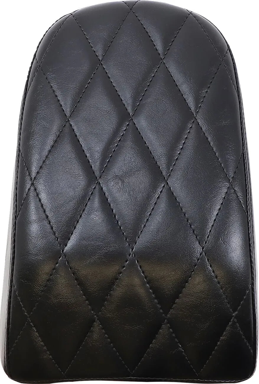 Le Pera Bare Bones Pillion Pad - Black Vinyl - For Harley Davidson